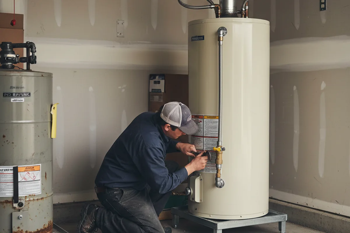 Water heater and shutoff valve replacement in Quartzsite