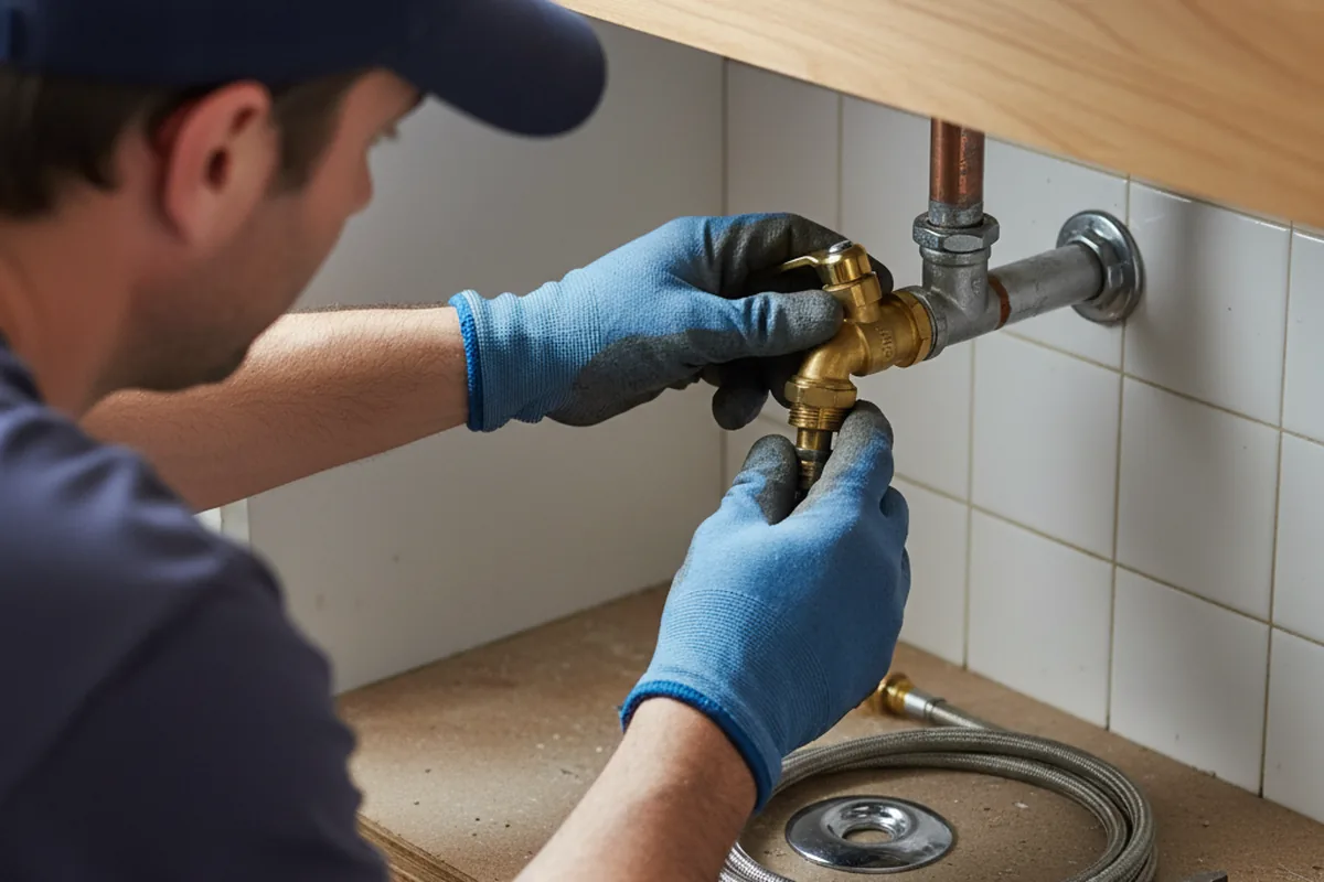 Shutoff valve and fitting work during Emergency Plumbing in Quartzsite
